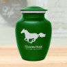 Horse Sharing Urn - Shamrock Green