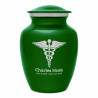 Caduceus Sharing Urn - Shamrock Green