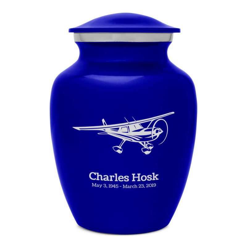 Airplane Sharing Urn - Midnight Blue
