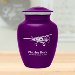 Airplane Sharing Urn - Purple Luster
