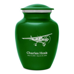 Airplane Sharing Urn - Shamrock Green