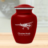 Airplane Sharing Urn - Ruby Red
