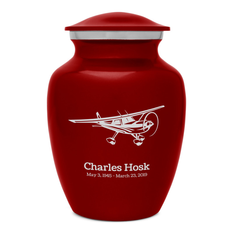 Airplane Sharing Urn - Ruby Red