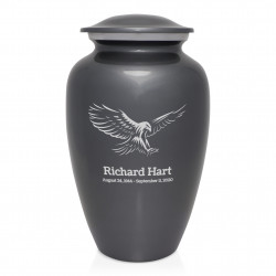 Eagle Cremation Urn - Gunmetal Gray