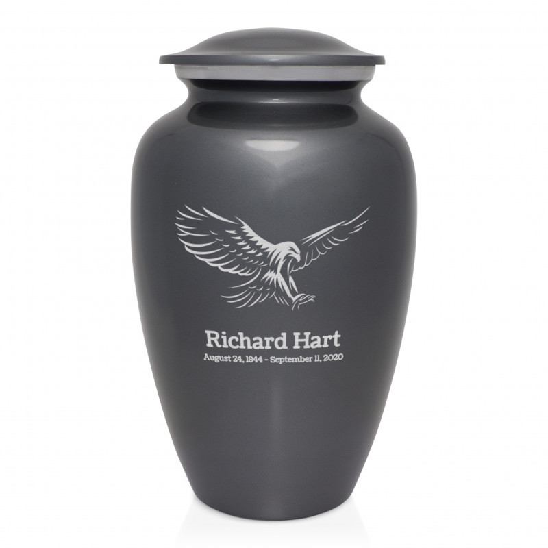 Eagle Cremation Urn - Gunmetal Gray