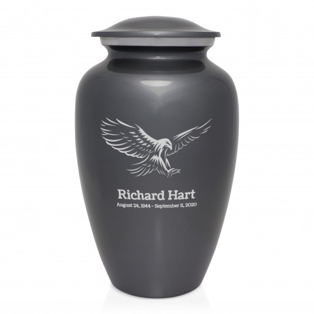 Eagle Cremation Urn - Gunmetal Gray