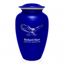 Eagle Cremation Urn - Midnight Blue
