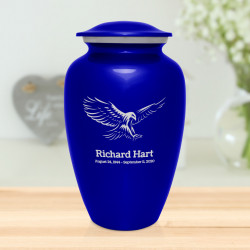 Eagle Cremation Urn - Midnight Blue