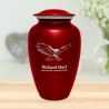 Eagle Cremation Urn - Ruby Red