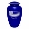 American Flag Cremation Urn - Midnight Blue