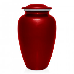 Salmon Fishing Cremation Urn - Ruby Red