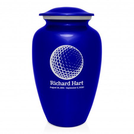 Golf Ball Cremation Urn - Midnight Blue