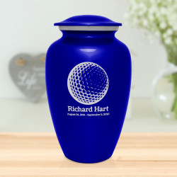Golf Ball Cremation Urn - Midnight Blue