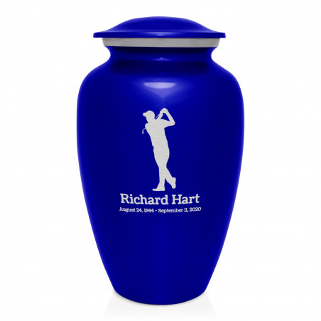 Golf Cremation Urn - Midnight Blue