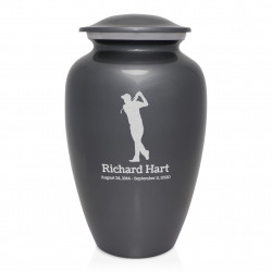 Golf Cremation Urn - Gunmetal Gray
