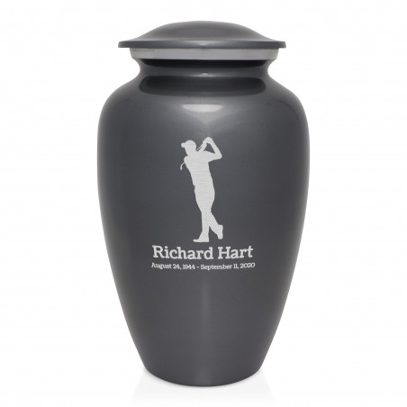 Golf Cremation Urn - Gunmetal Gray