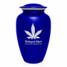 Marijuana Cremation Urn - Midnight Blue