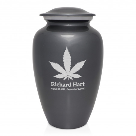 Marijuana Cremation Urn - Gunmetal Gray
