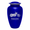 Motorcycle Cremation Urn - Midnight Blue