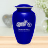 Motorcycle Cremation Urn - Midnight Blue
