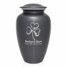 Shamrock Cremation Urn - Gunmetal Gray