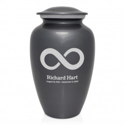 Infinity Cremation Urn - Gunmetal Gray