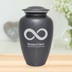 Infinity Cremation Urn - Gunmetal Gray