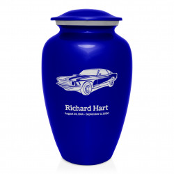 Muscle Car Cremation Urn - Midnight Blue