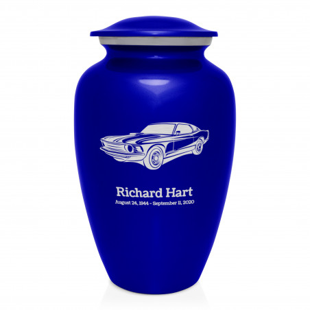 Muscle Car Cremation Urn - Midnight Blue