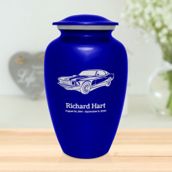 Muscle Car Cremation Urn - Midnight Blue
