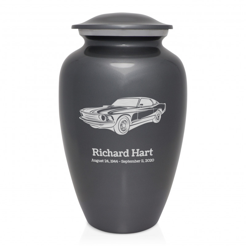 Muscle Car Cremation Urn - Gunmetal Gray
