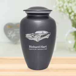Muscle Car Cremation Urn - Gunmetal Gray
