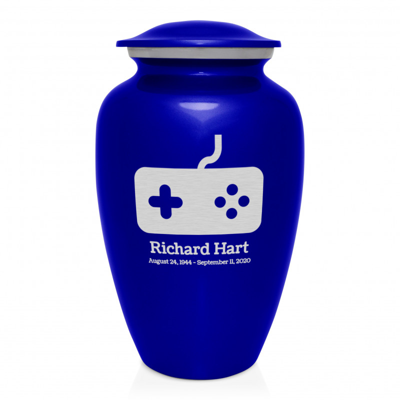 Gaming Cremation Urn - Midnight Blue