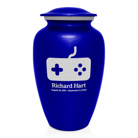 Gaming Cremation Urn - Midnight Blue