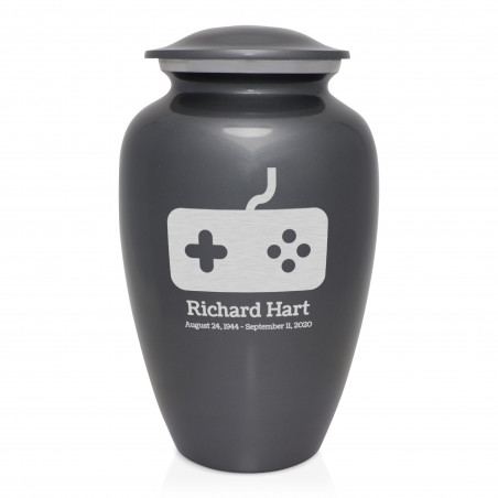 Gaming Cremation Urn - Gunmetal Gray