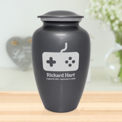 Gaming Cremation Urn - Gunmetal Gray