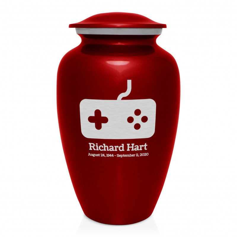 Gaming Cremation Urn - Ruby Red