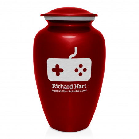 Gaming Cremation Urn - Ruby Red
