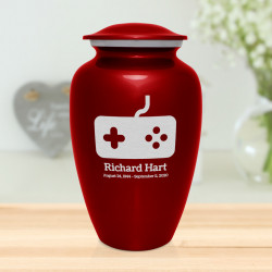 Gaming Cremation Urn - Ruby Red