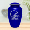 Football Helmet Cremation Urn - Midnight Blue