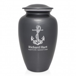 Boat Anchor Cremation Urn - Gunmetal Gray