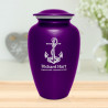 Boat Anchor Cremation Urn - Purple Luster