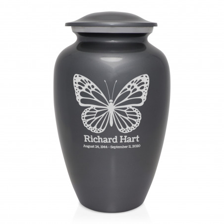 Butterfly Cremation Urn - Gunmetal Gray