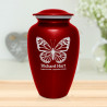 Butterfly Cremation Urn - Ruby Red