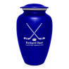 Hockey Sticks Cremation Urn - Midnight Blue