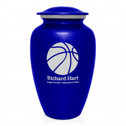 Basketball Cremation Urn - Midnight Blue