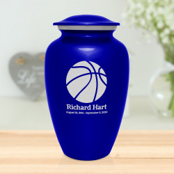 Basketball Cremation Urn - Midnight Blue