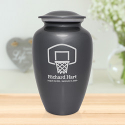 Basketball Hoop Cremation Urn - Gunmetal Gray
