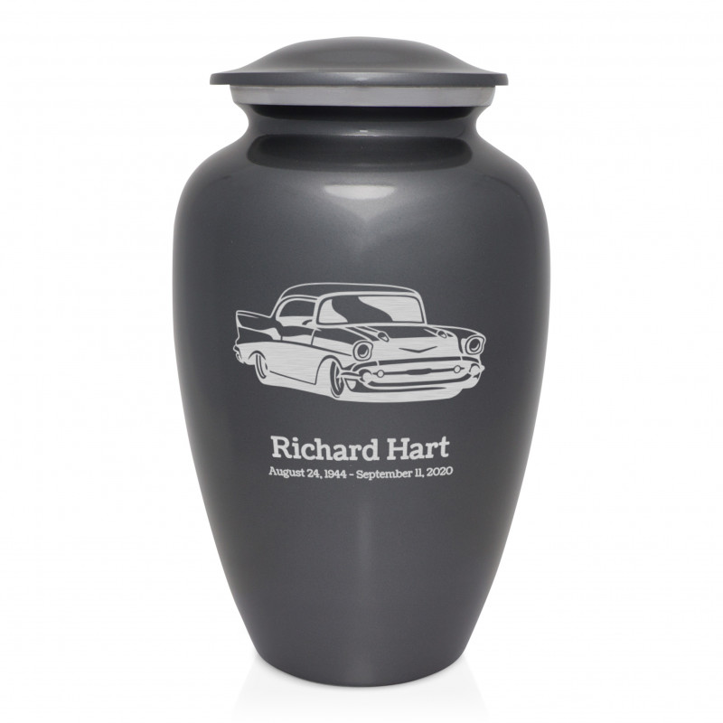 Classic Car Cremation Urn - Gunmetal Gray