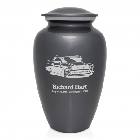 Classic Car Cremation Urn - Gunmetal Gray